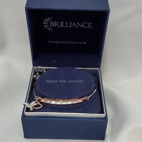 Brilliance "Enjoy the Journey" Bar Bracel - Picture 3 of 4